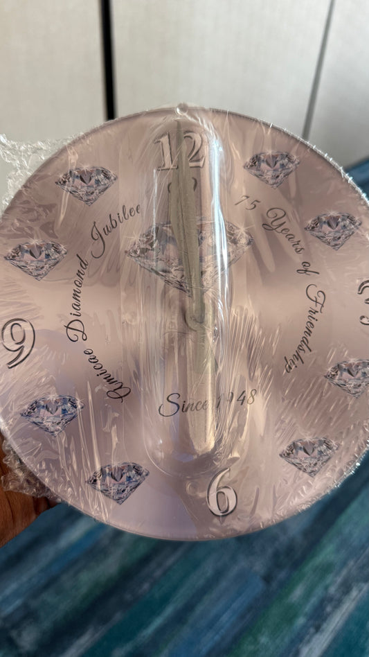 Amicae 75th Diamond Jubilee Clock