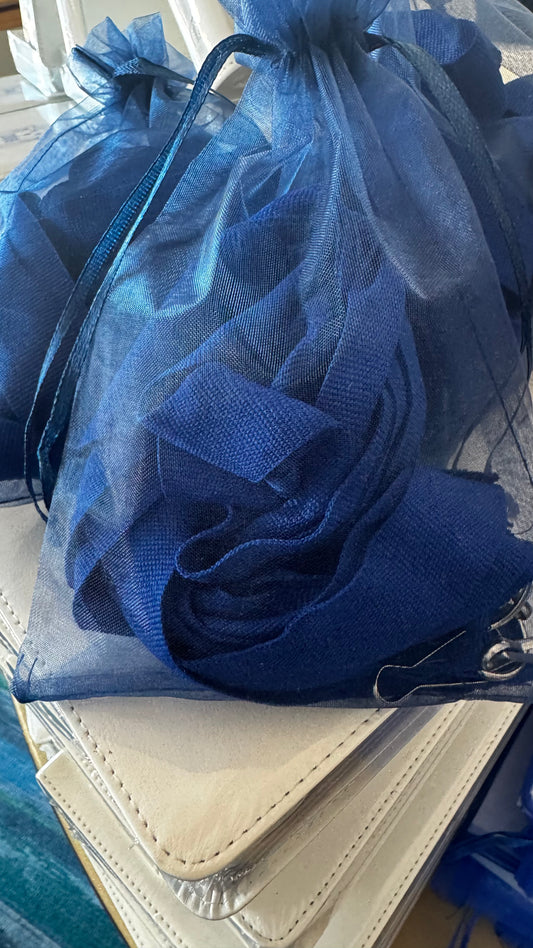 Blue Cloth Lanyard (set of 5)