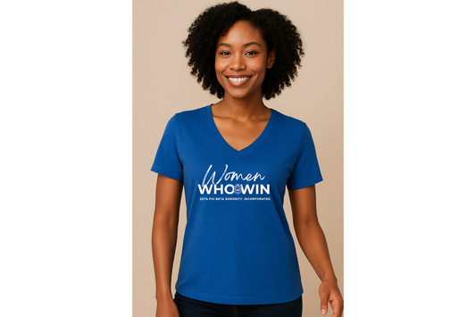 Women Who Win T-Shirt (Blue)